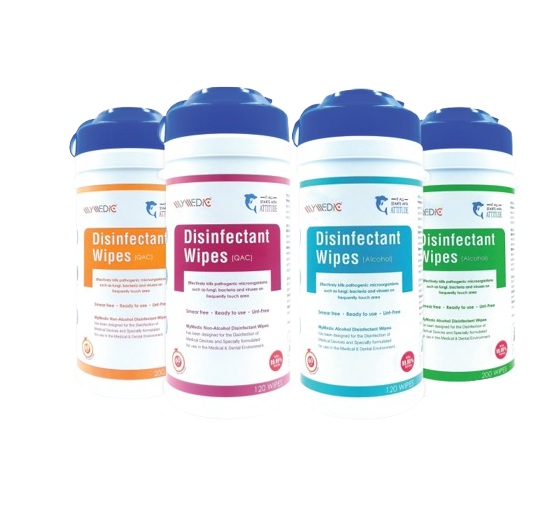 DISINFECTANT WIPES- ALCOHOL, 120 WIPES
